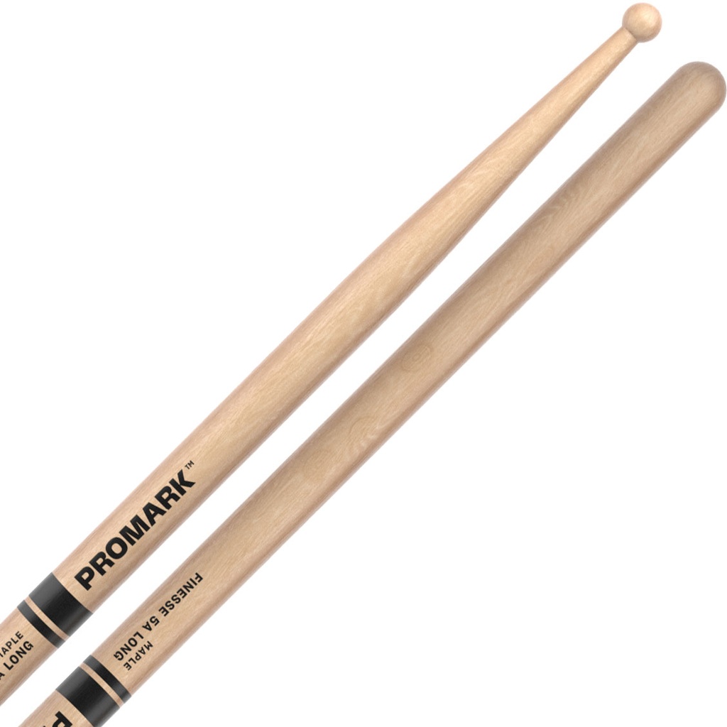 Promark Finesse 5A Long Maple Round Tip Drum Sticks