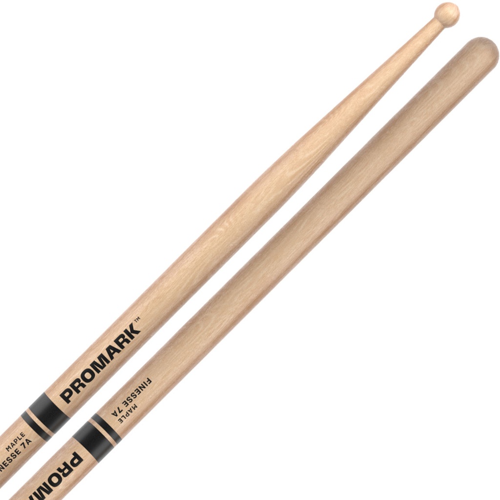 Promark Finesse 7A Maple Round Tip Drum Sticks
