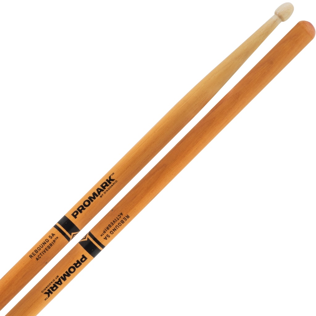 Promark Rebound 5A ActiveGrip Clear Drum Sticks with Acorn Tips