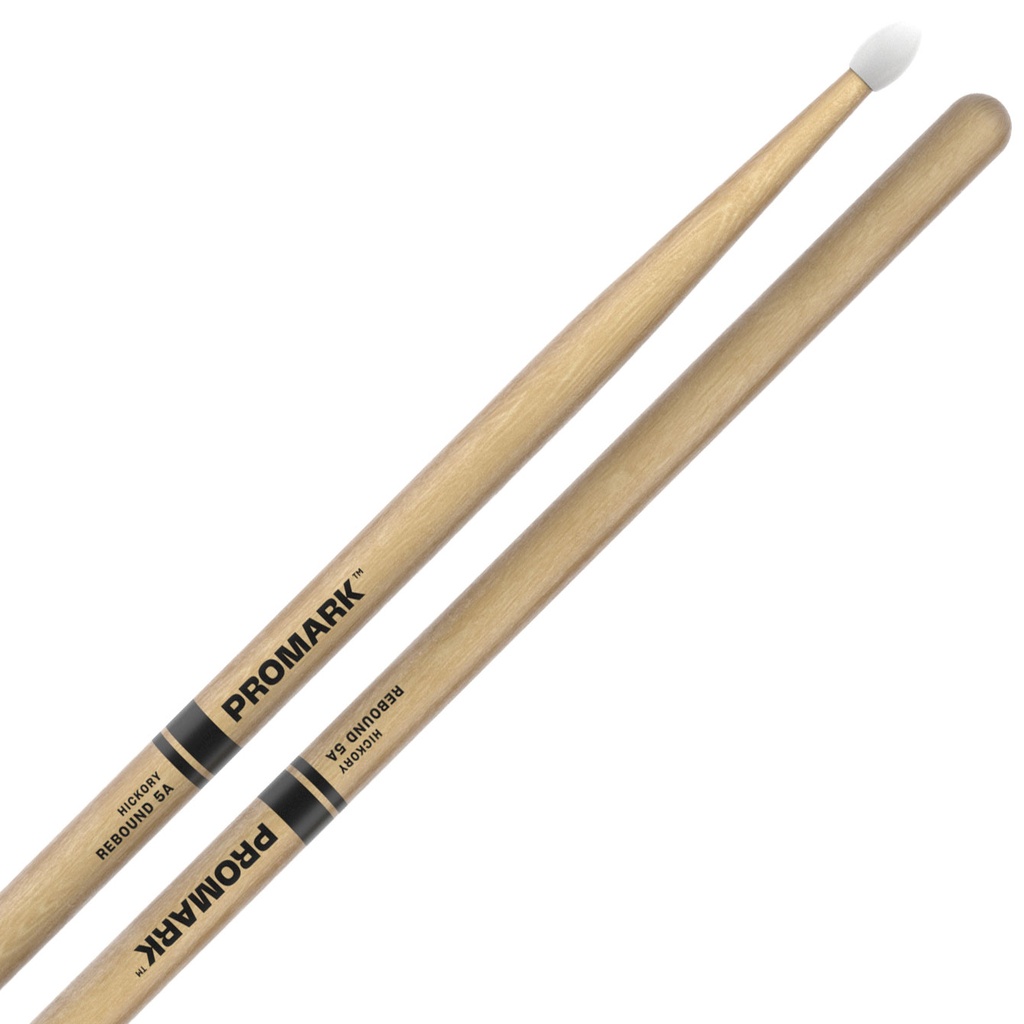 Promark Rebound 5A Hickory Drum Sticks with Nylon Tips