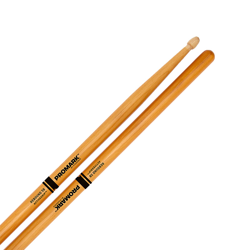 Promark Rebound 5B ActiveGrip Clear Drum Sticks with Acorn Tips