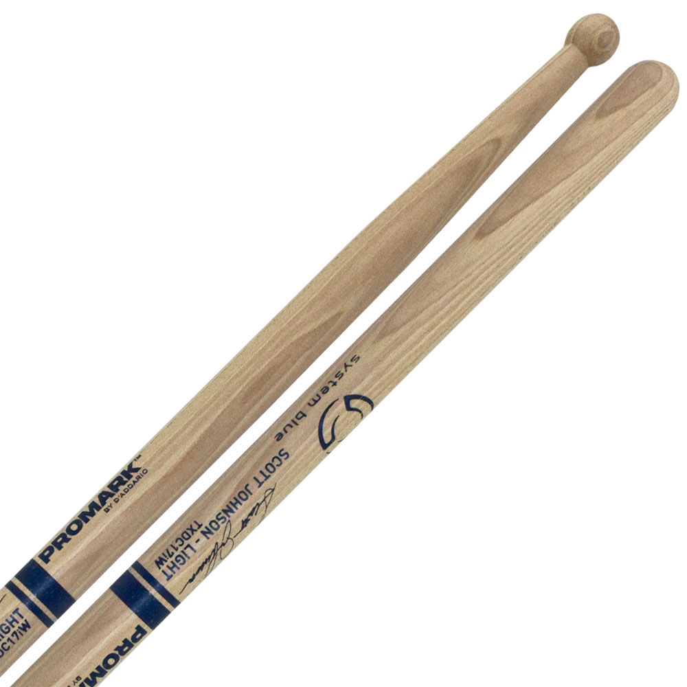 [TXDC17iW] Promark System Blue Scott Johnson DC17 Light Marching Snare Sticks