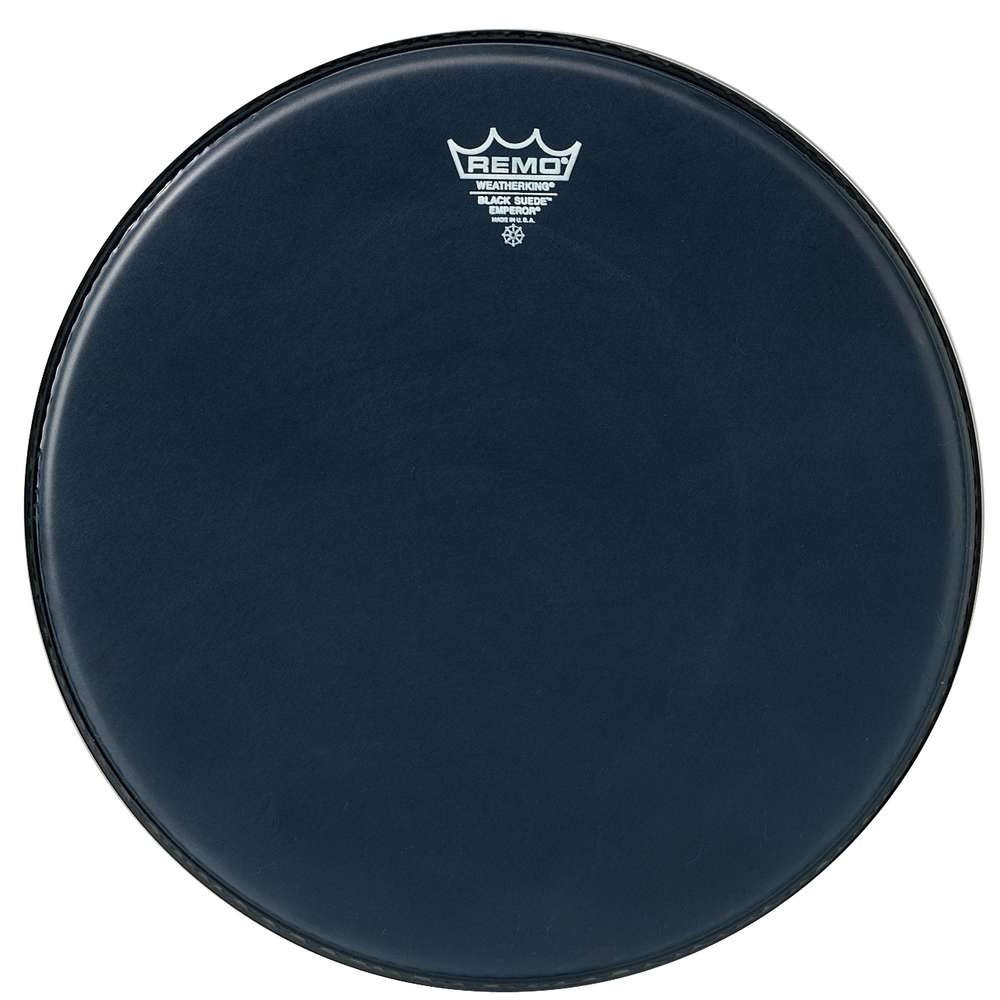 Remo 10" Emperor Black Suede Crimplock Marching Tenor Drum Head