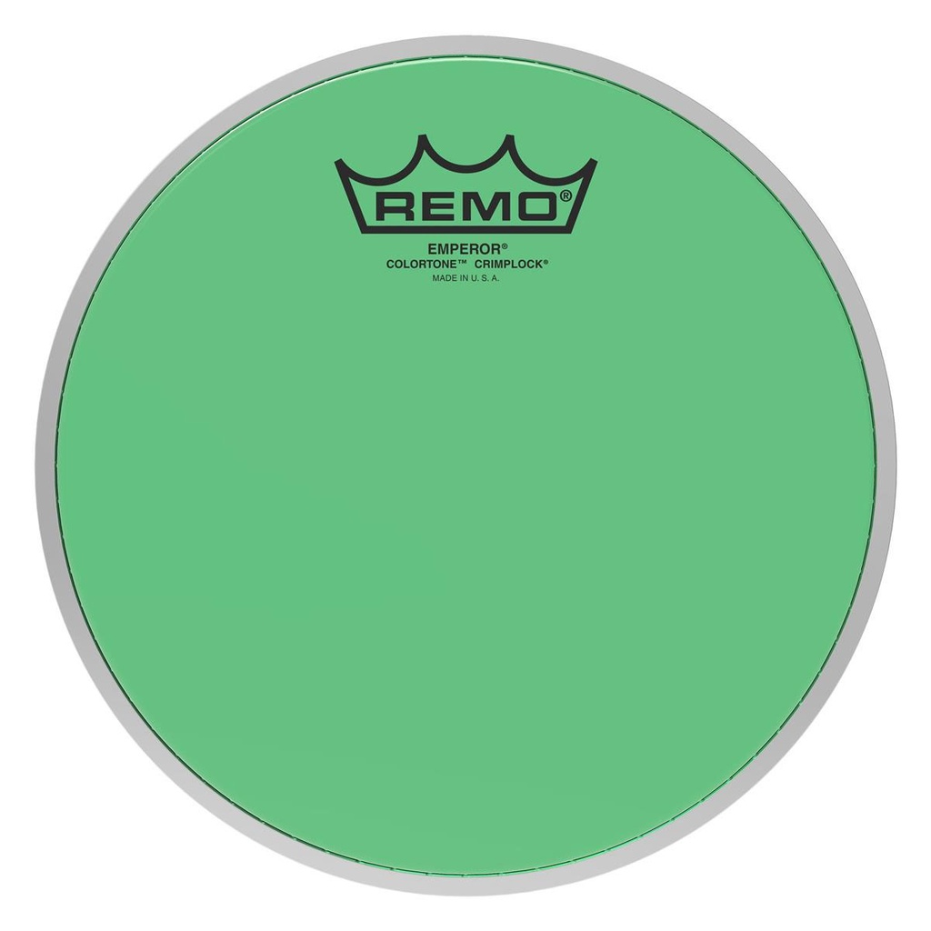 Remo 10" Emperor Colortone Green Crimplock Marching Tenor Head