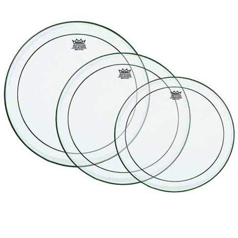 Remo 10"/12"/14" Pinstripe Clear Tom Drum Head Pack