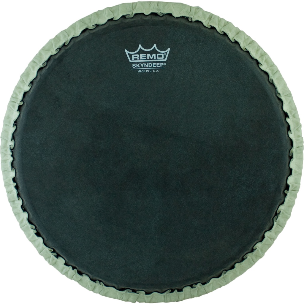 Remo 11.75" Tucked Skyndeep Conga Head/Black Calfskin Graphic