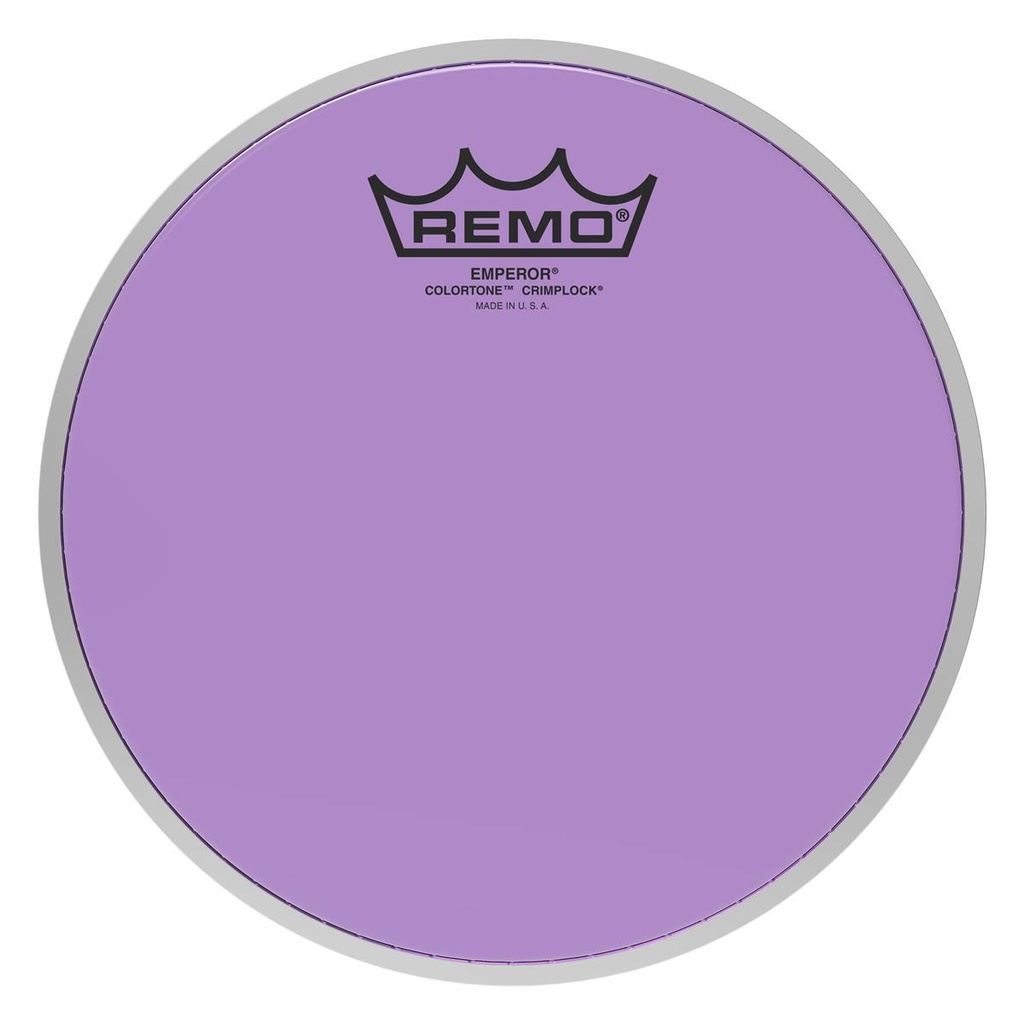 Remo 12" Emperor Colortone Purple Crimplock Marching Tenor Head