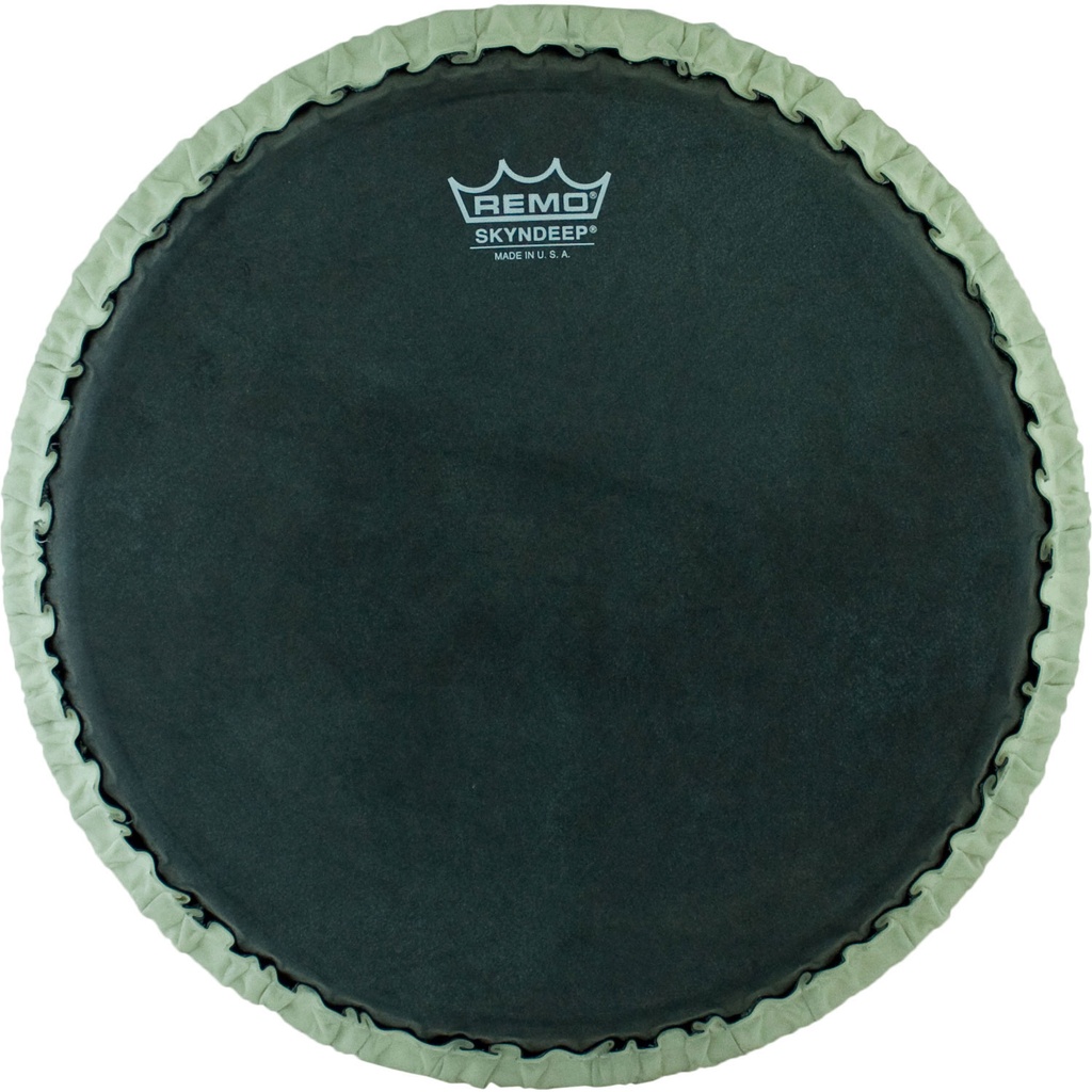 Remo 12.5" Tucked Skyndeep Conga Head with Black Calfskin Graphic