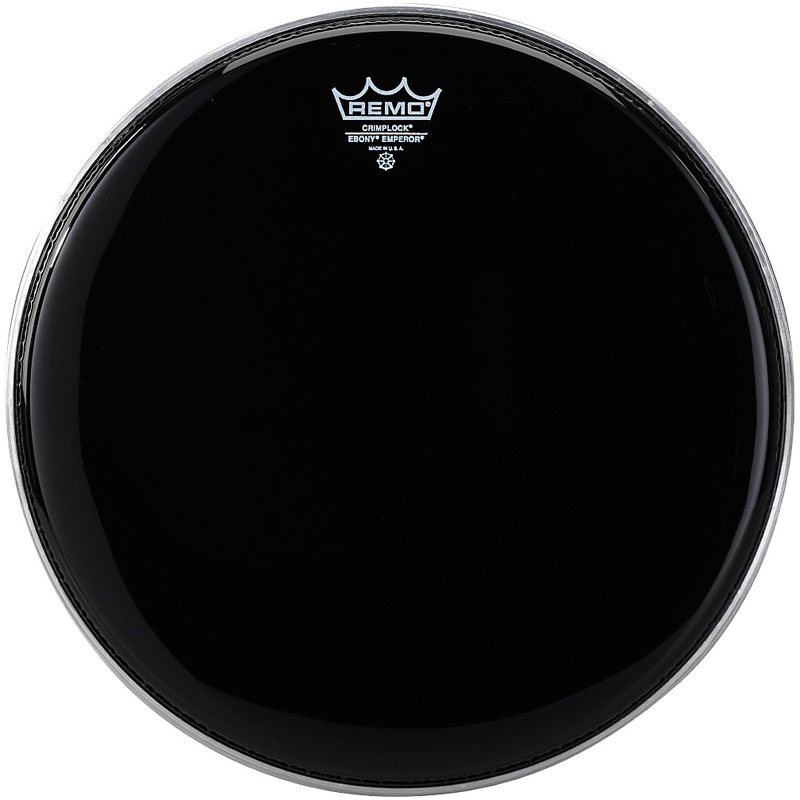 Remo 13" Pinstripe Ebony Crimplock Marching Tenor Drum Head