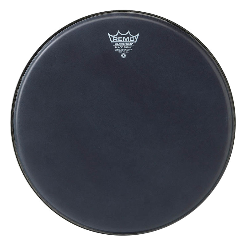 Remo 14" Ambassador Black Suede Drum Head