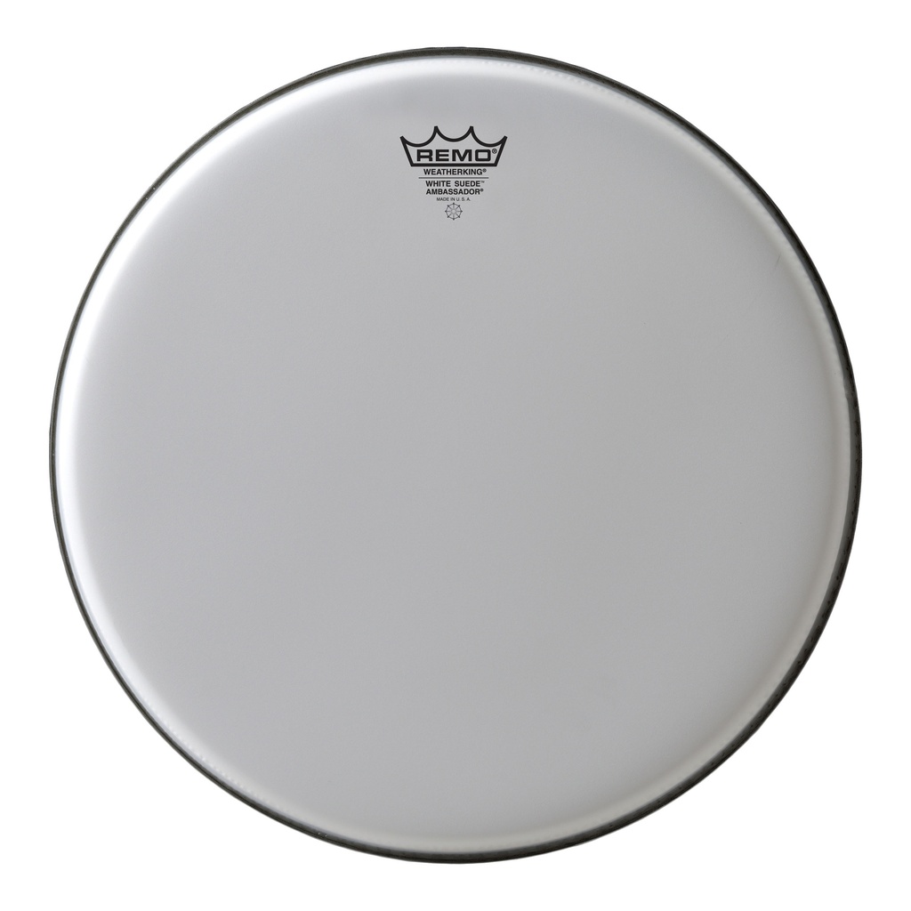 Remo 14" Ambassador White Suede Drum Head