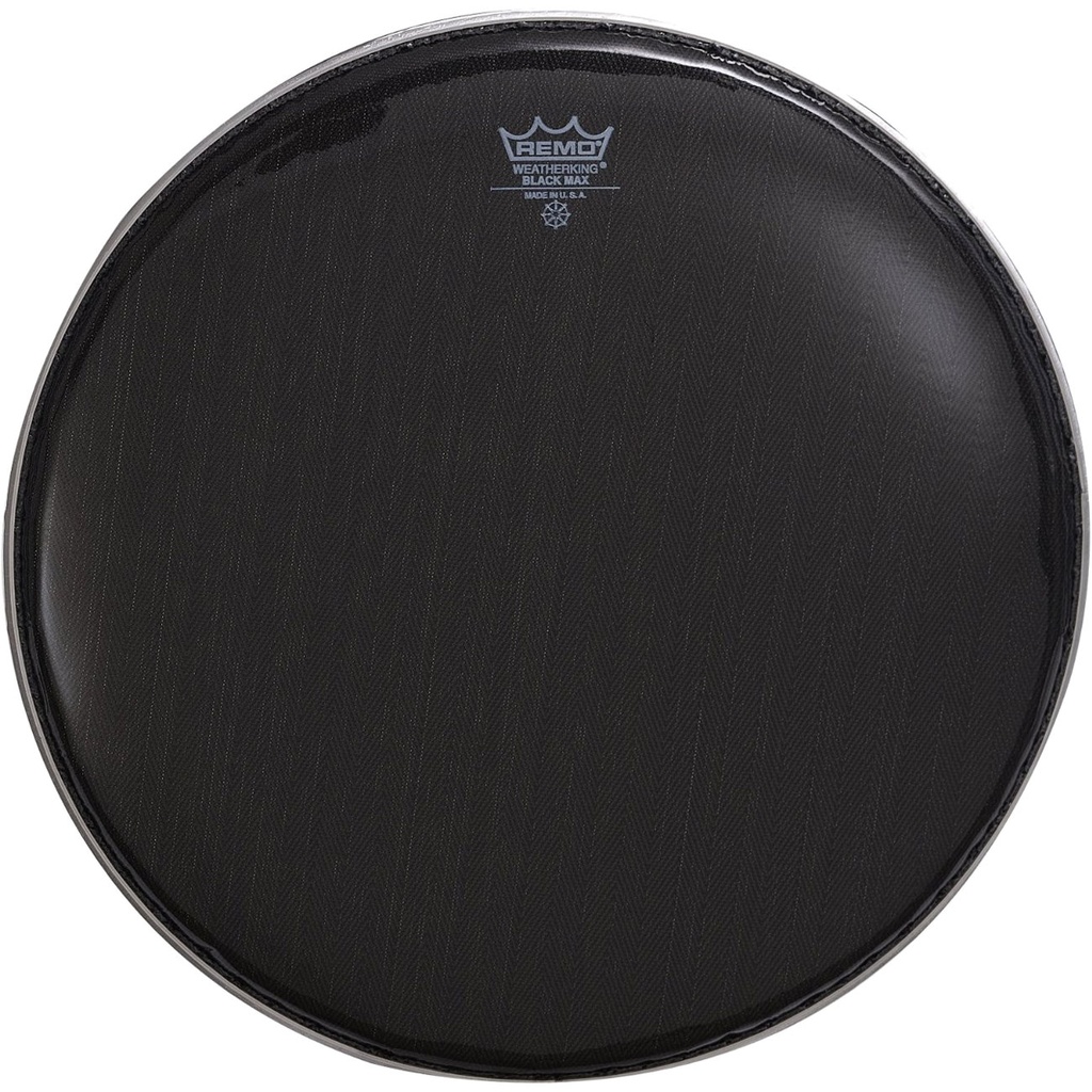 Remo 14" Black Max Marching Snare Batter Head with Mylar Bottom