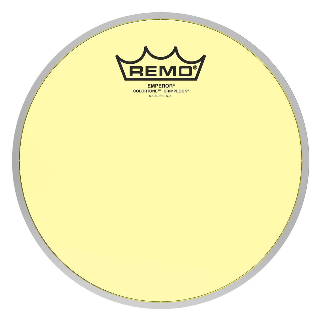 Remo 14" Emperor Colortone Yellow Crimplock Marching Tenor Head