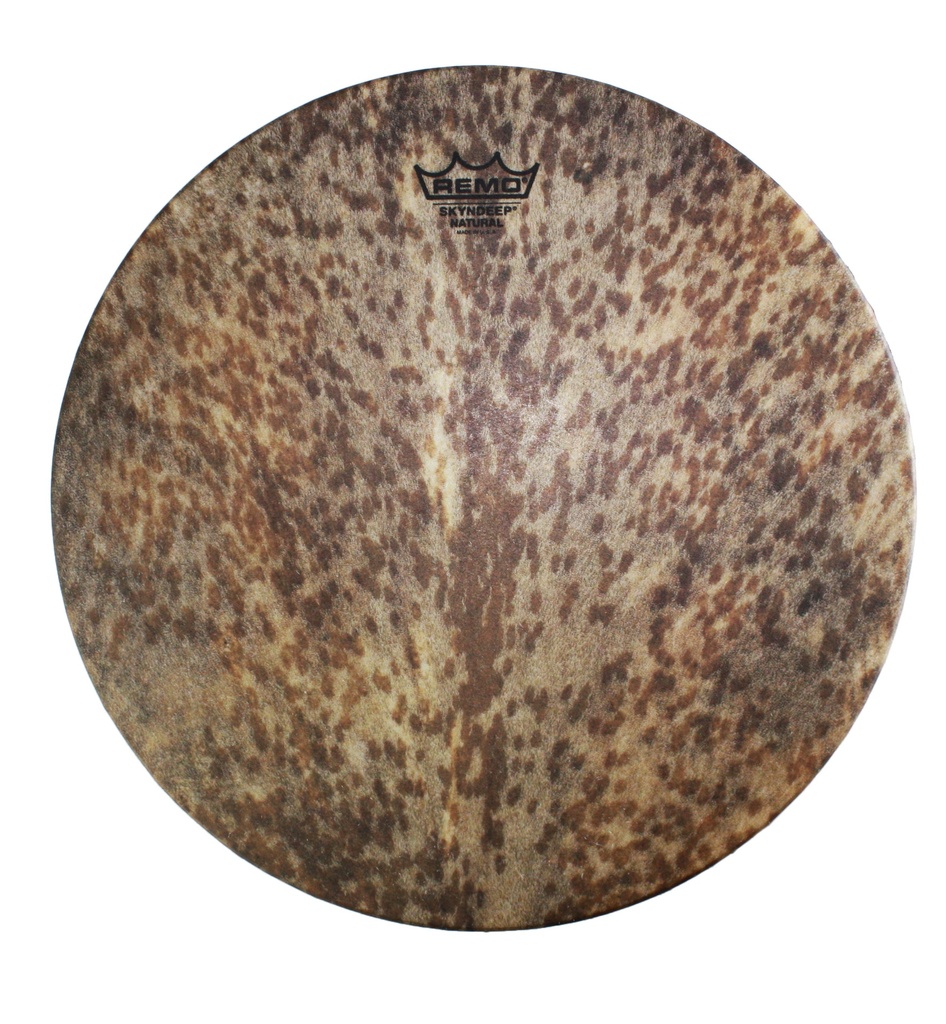 Remo 14" Mondo Skyndeep Djembe Head w/Goat Stripe Brown Graphic
