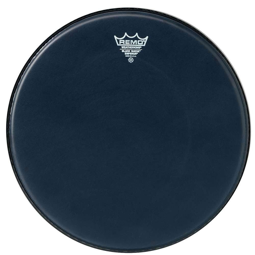 Remo 15" Emperor Black Suede Drum Head