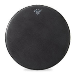 Remo 16" Powermax Black Suede Crimplock Marching Bass Drum Head
