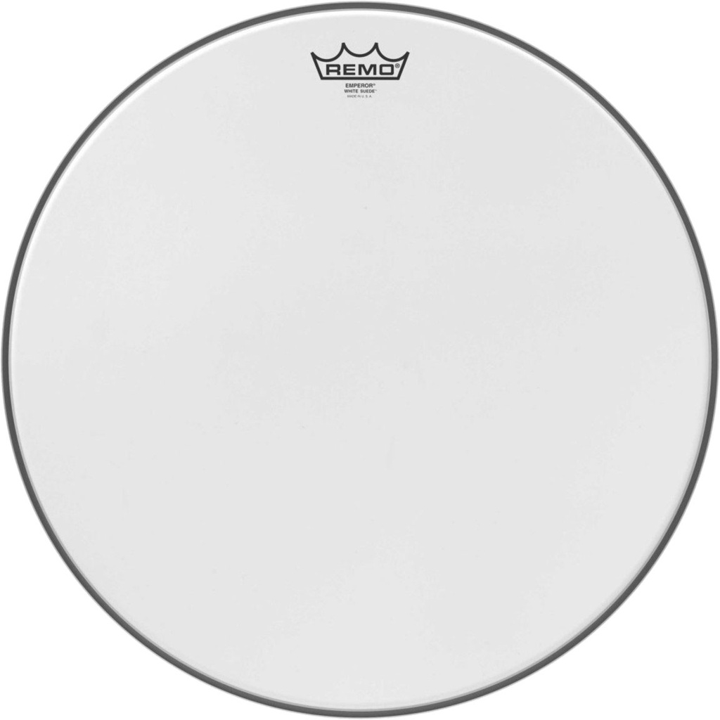 Remo 18" Emperor White Suede Drum Head