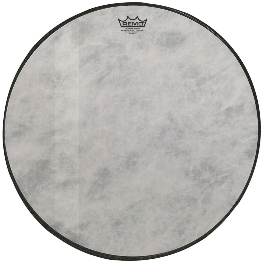 Remo 18" Powerstroke 3 Felt Tone Fiberskyn Bass Drum Head