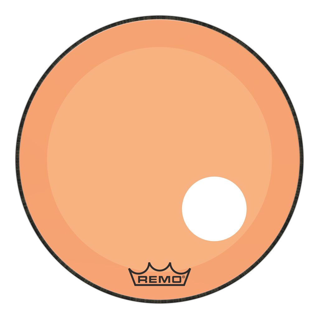 Remo 18" Powerstroke P3 Colortone Orange Bass Head w/ 5" Hole