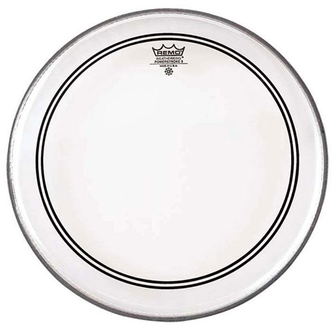 Remo 18" Powerstroke P3 Smooth White Bass Head with Falam Patch