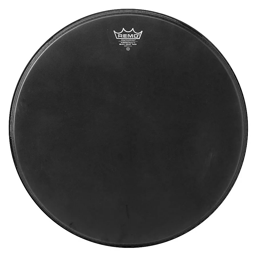 Remo 20" Powerstroke 3 Ambassador Black Suede Bass Head