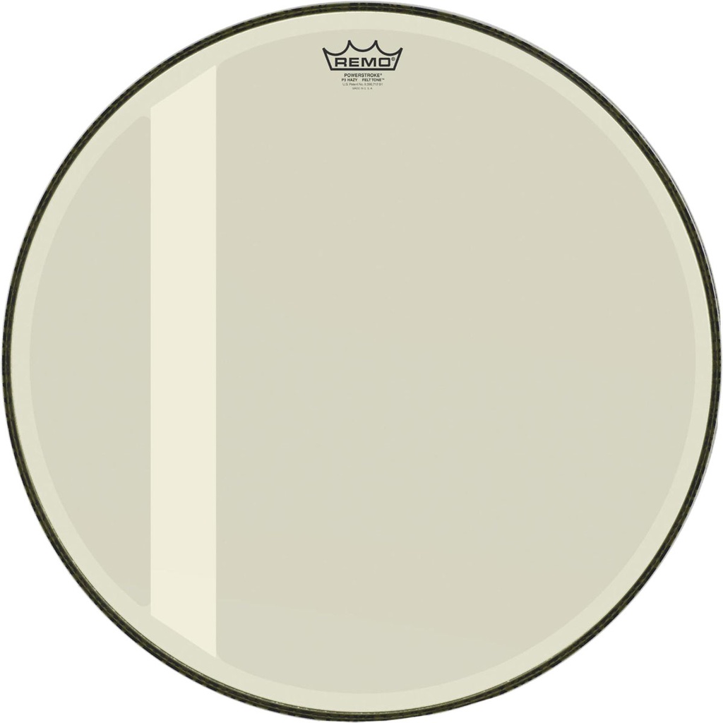 Remo 20" Powerstroke 3 Felt Tone Hazy Bass Drum Head