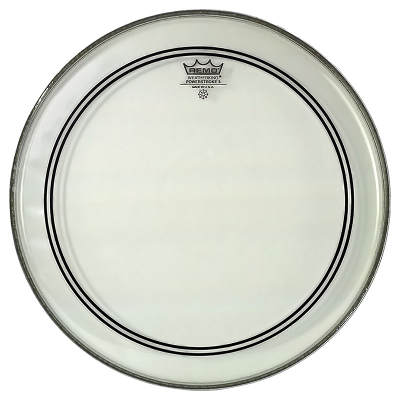 Remo 22" Powerstroke P3 Clear Bass Drum Head with Falam Patch