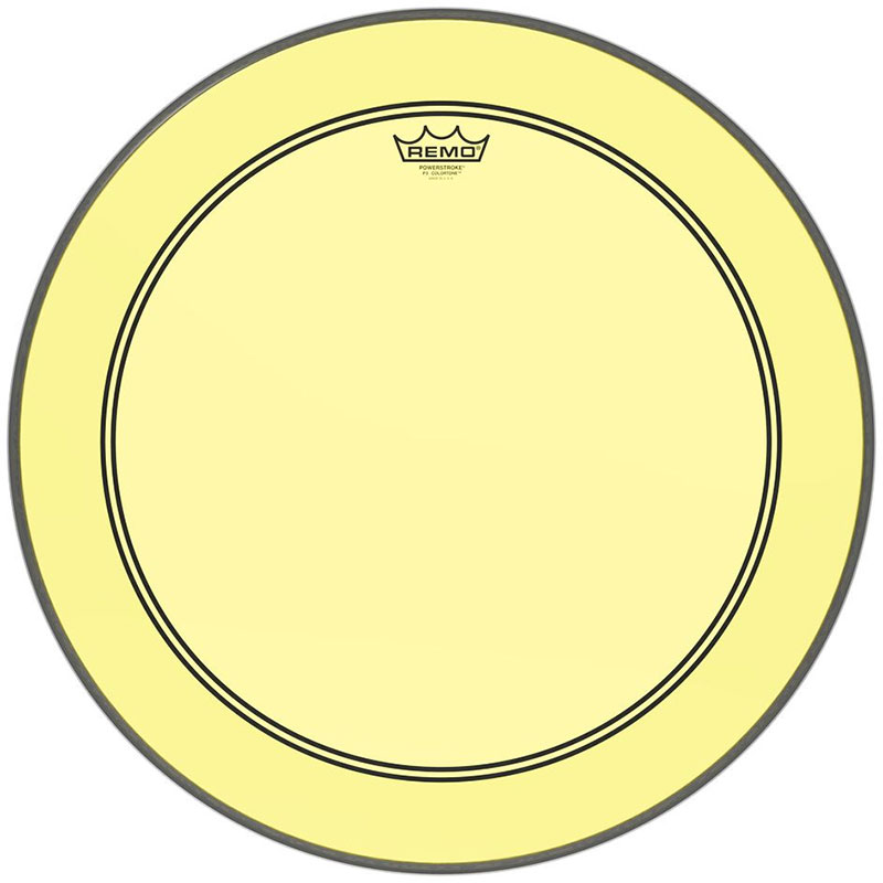 Remo 22" Powerstroke P3 Colortone Yellow Bass Head
