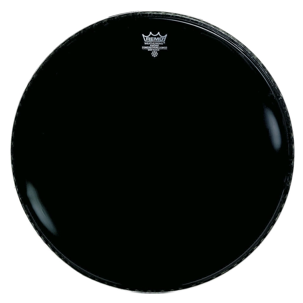 Remo 24" Powerstroke P3 Ebony Bass Drum Head