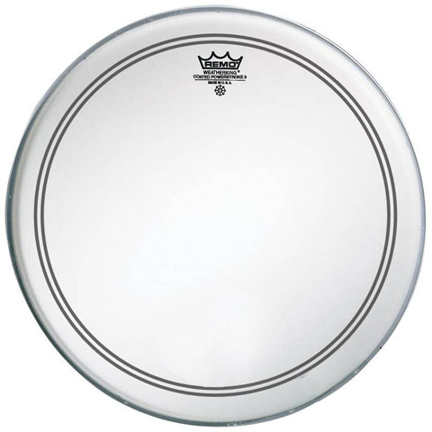 Remo 24" Powerstroke P3 Smooth White Bass Head with Falam Patch