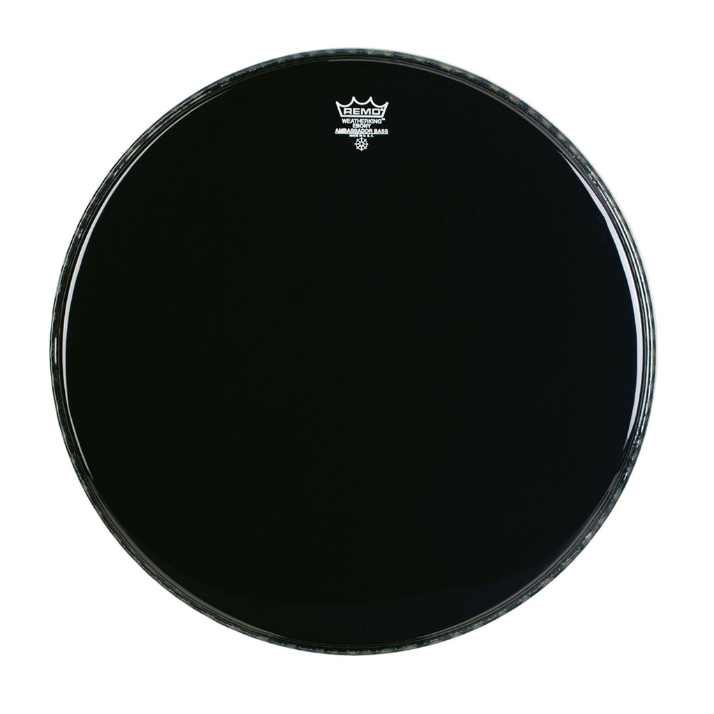 Remo 26" Ambassador Ebony Crimplock Marching Bass Drum Head