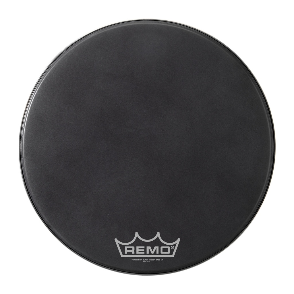 Remo 26" Powermax Black Suede Crimplock Marching Bass Drum Head