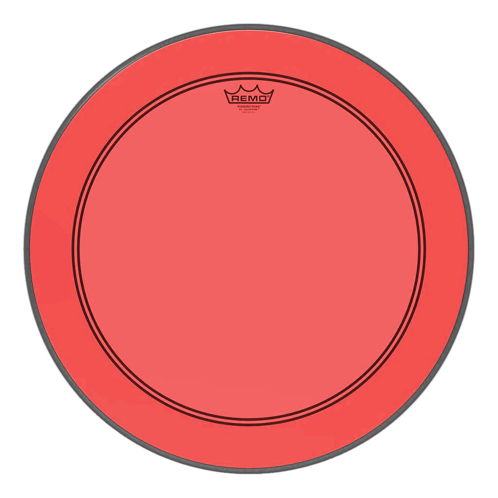 Remo 26" Powerstroke P3 Colortone Red Bass Head