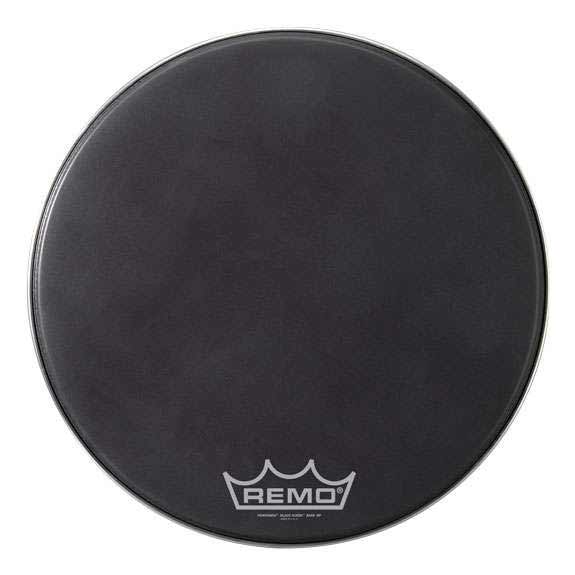 Remo 28" Powermax Black Suede Crimplock Marching Bass Drum Head