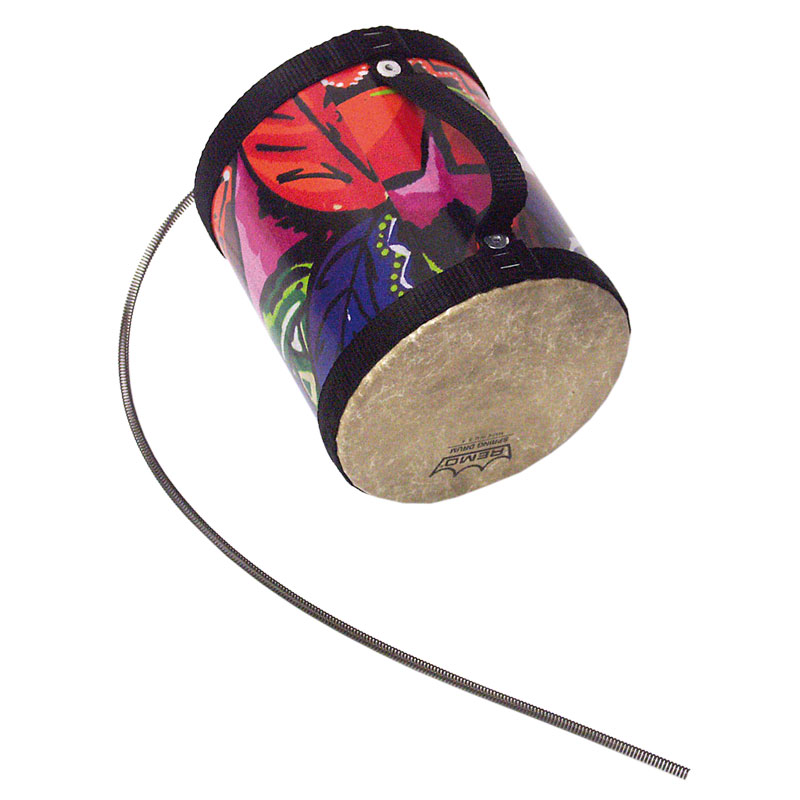 Remo 5" x 5" Spring Drum with Tropical Leaf Graphic