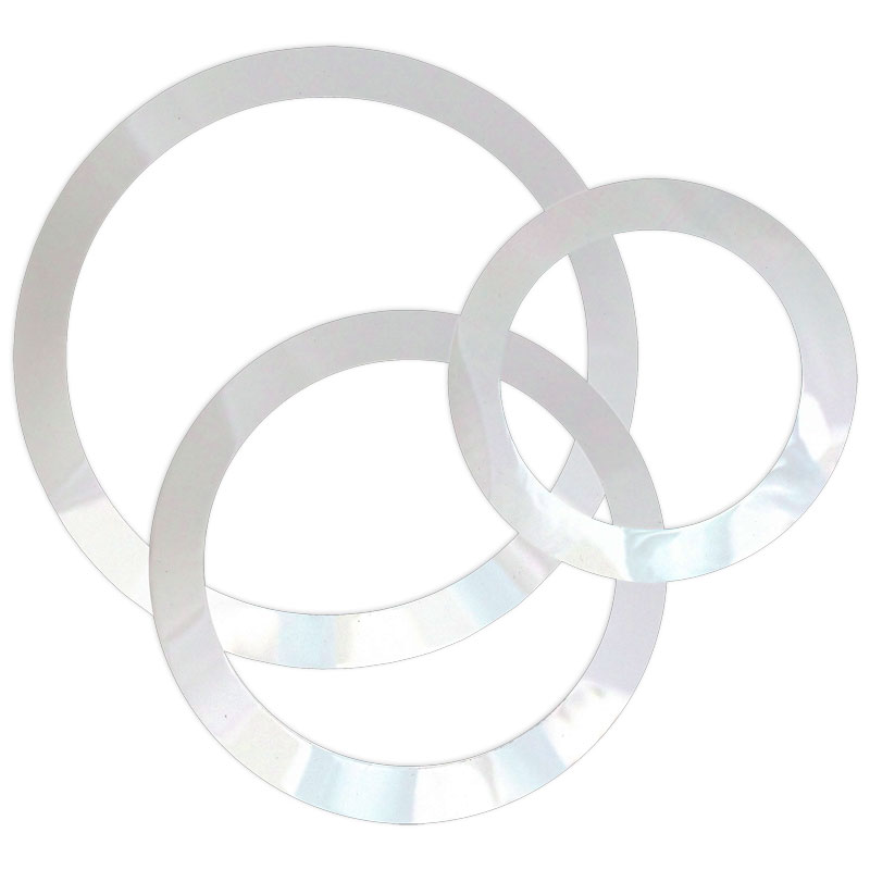 Remo 5/7/9 White Bass Hole Cut Out Templates