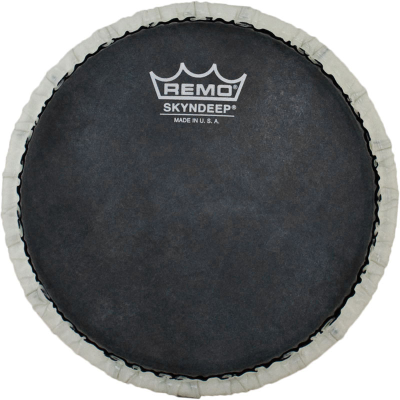 Remo 9" Tucked Skyndeep Bongo Drum Head/Black Calfskin Graphic