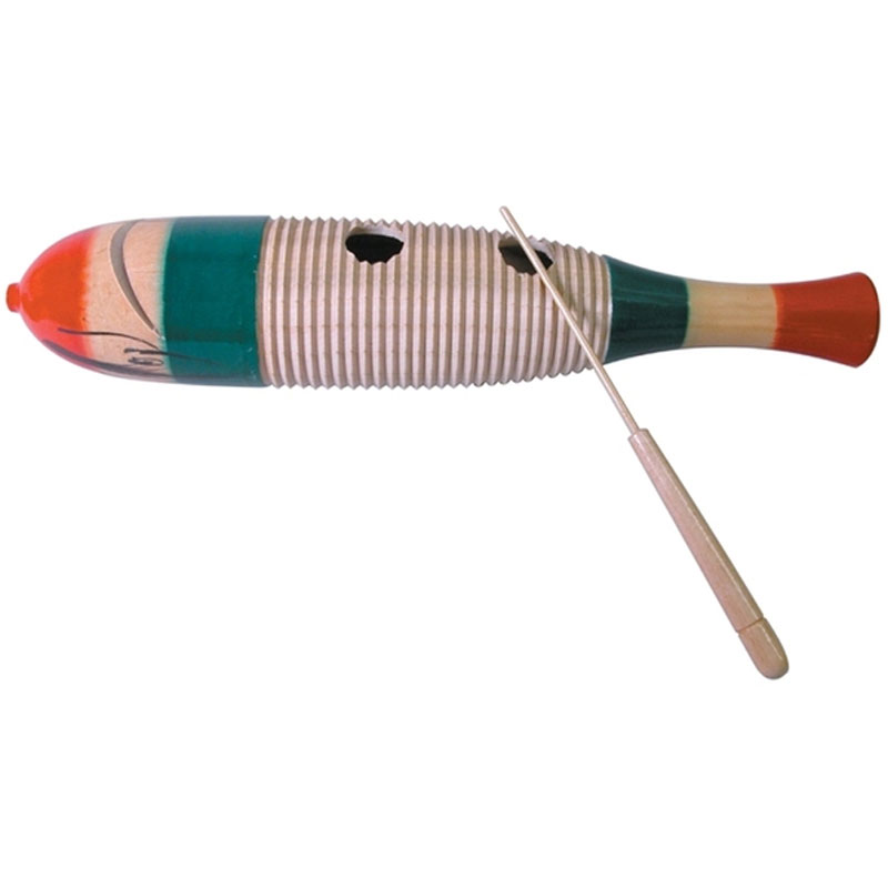 Rhythm Band 15" Wood Guiro with Scraper