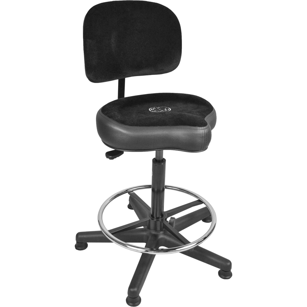 Roc-n-Soc Lunar Extended Gas Lift Throne/Foot/Original/Bk Rest Black