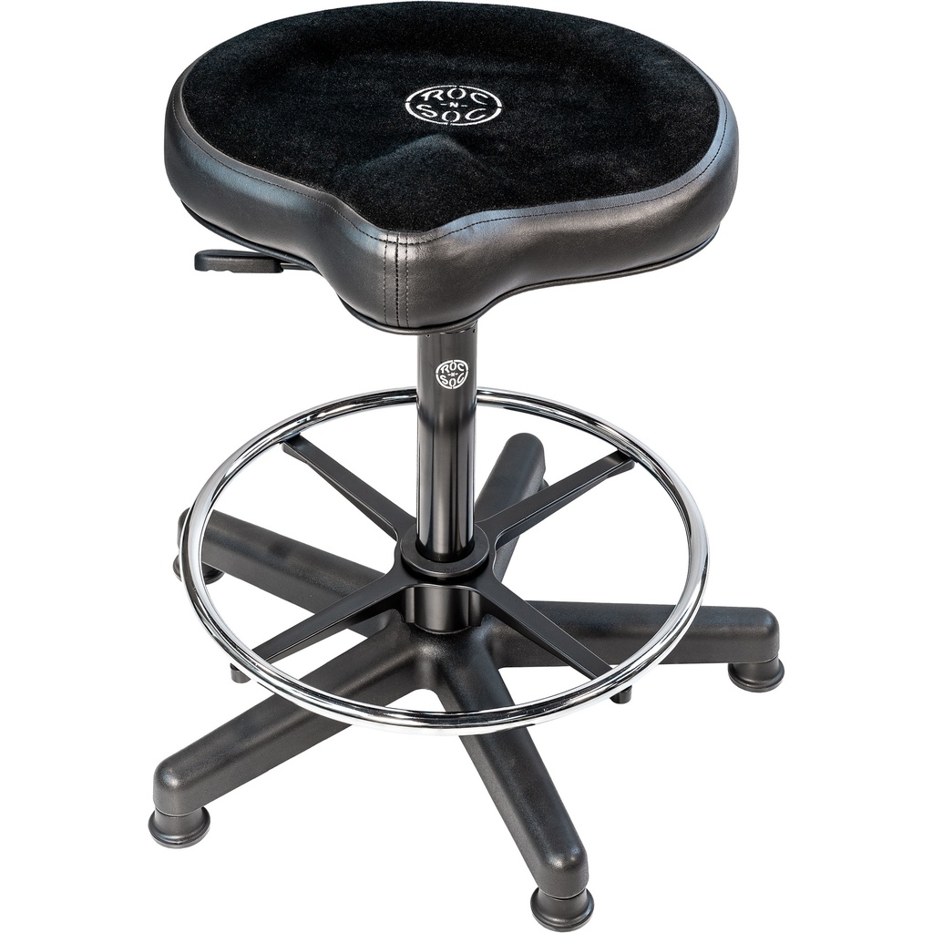Roc-n-Soc Lunar Extended Timpani/Drum Throne Foot Ring/Original Black