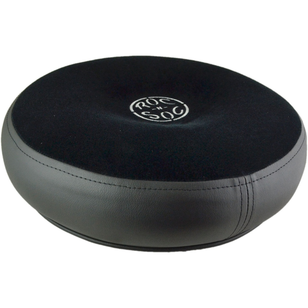 Roc-n-Soc Round Seat (No Mount) in Black for Drum Throne