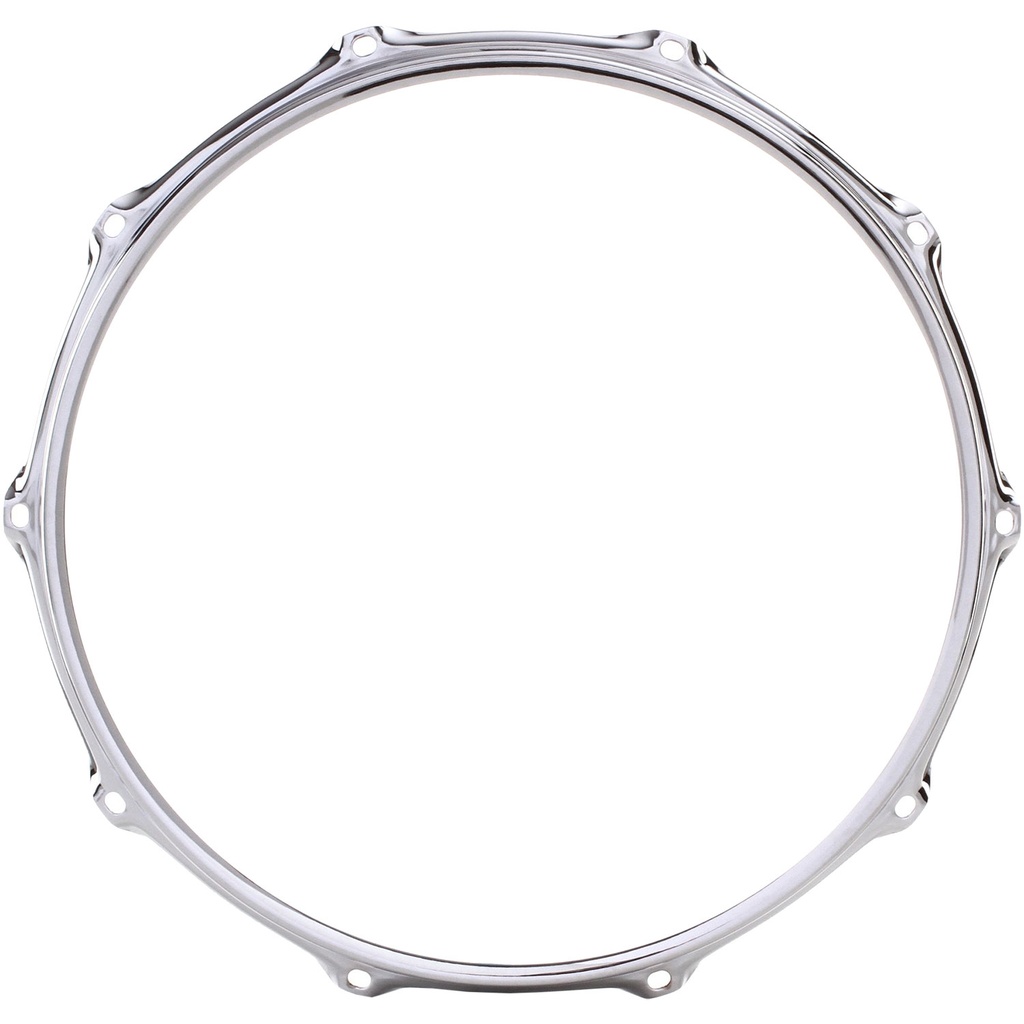 S-Hoop 14" 10-Hole Snare Batter (Top) Drum Hoop in Chrome