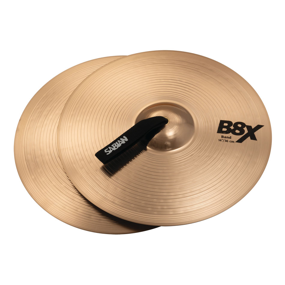 Sabian 14" B8X Marching Band Crash Cymbal Pair
