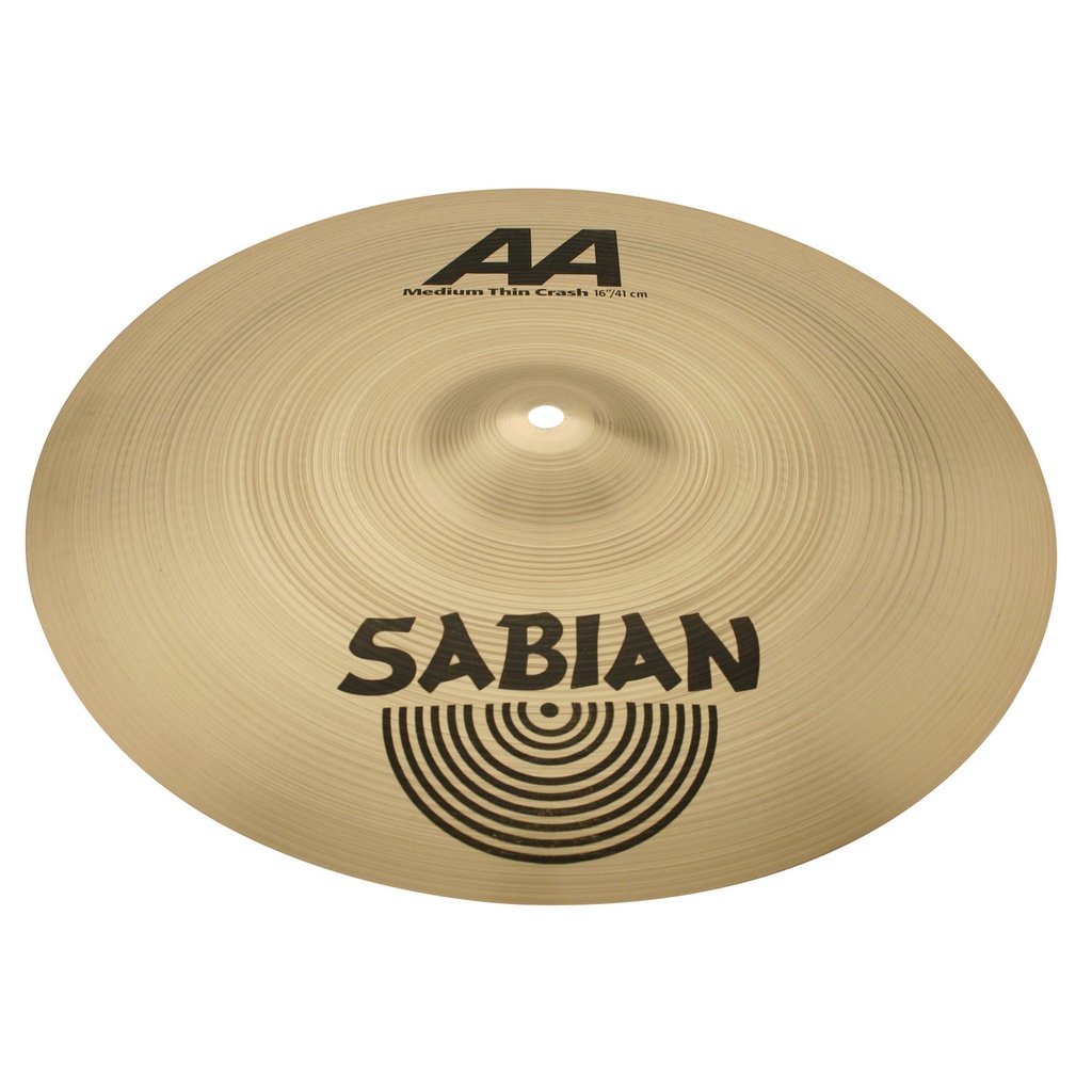 Sabian 16" AA Medium Thin Crash Cymbal