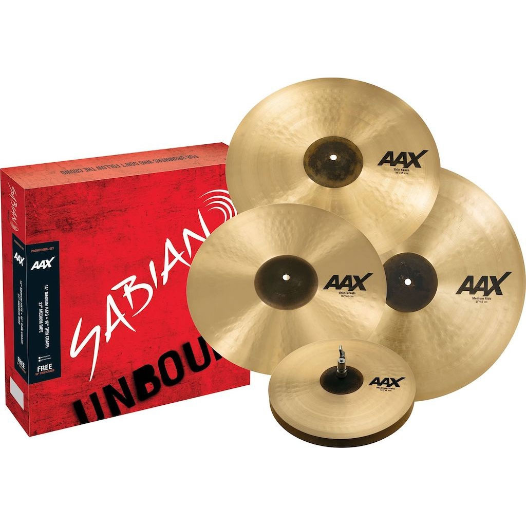 Sabian AAX Freq Performance Cymbal Box Set (14HH-16C-18C-21R)