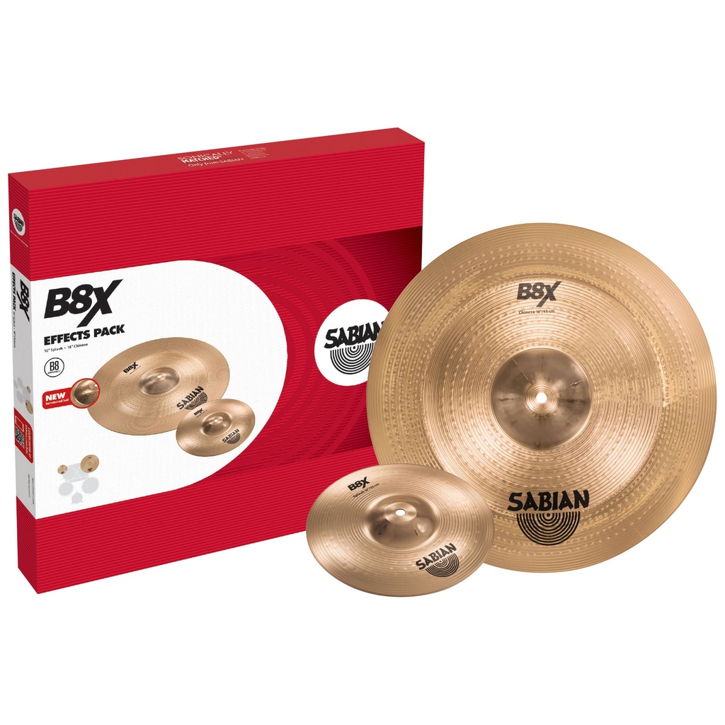 Sabian B8X Effects Pack 2-Piece Cymbal Box Set (10S-18CH)