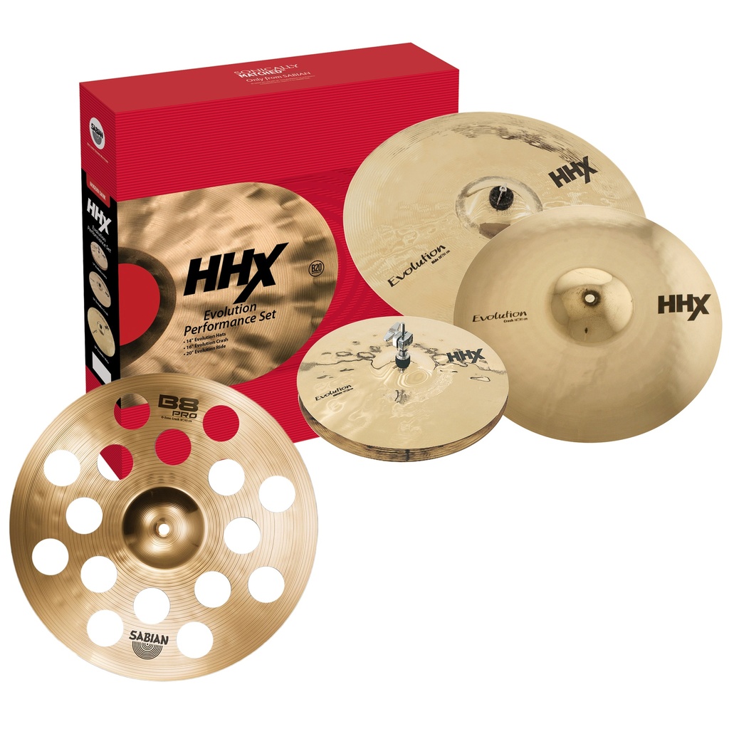 Sabian HHX Evo Box Set w 18" O-Zone(14H-16C-20R)