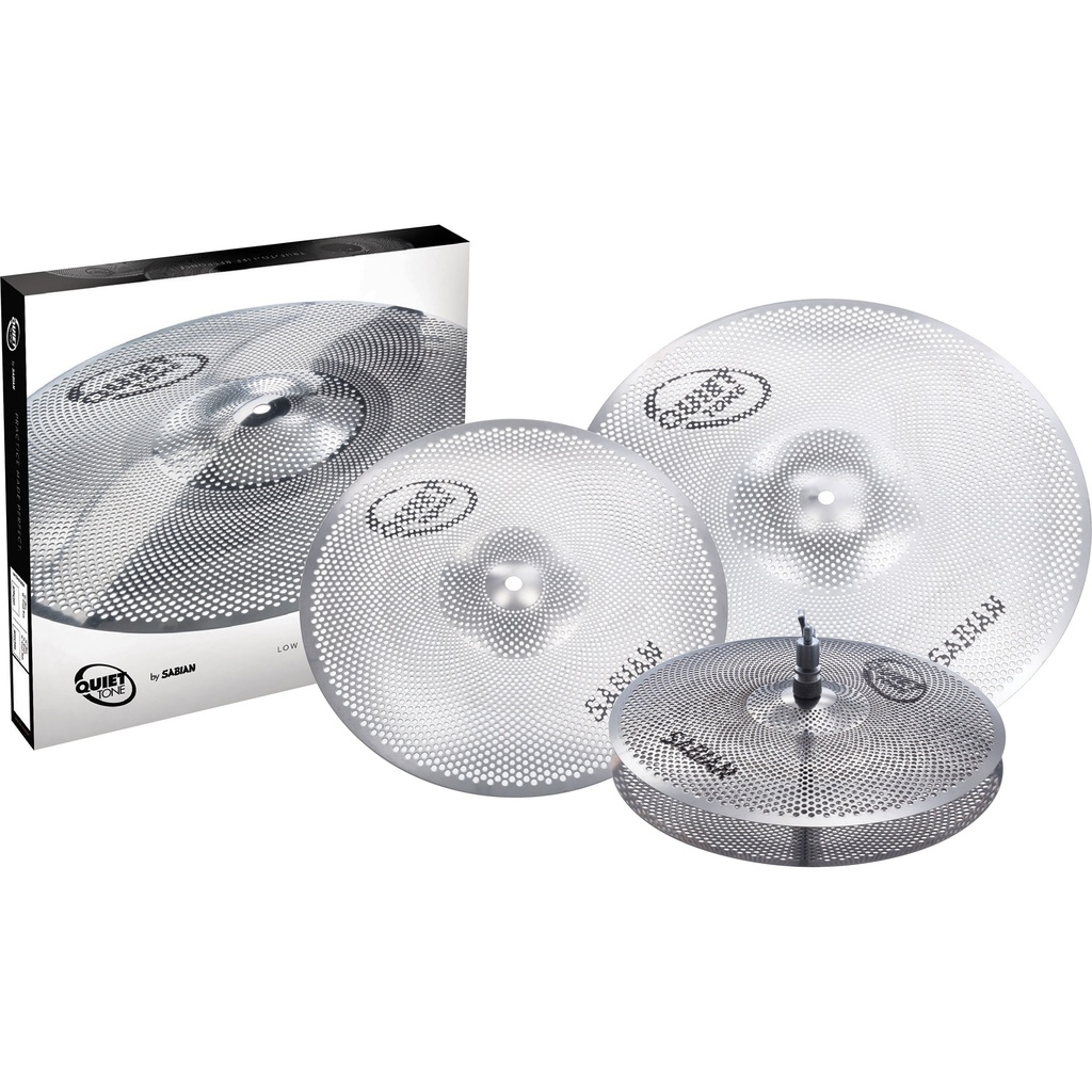 Sabian Quiet Tone 3-Piece Practice Cymbal Box Set (HH Cr Cr/Ri)
