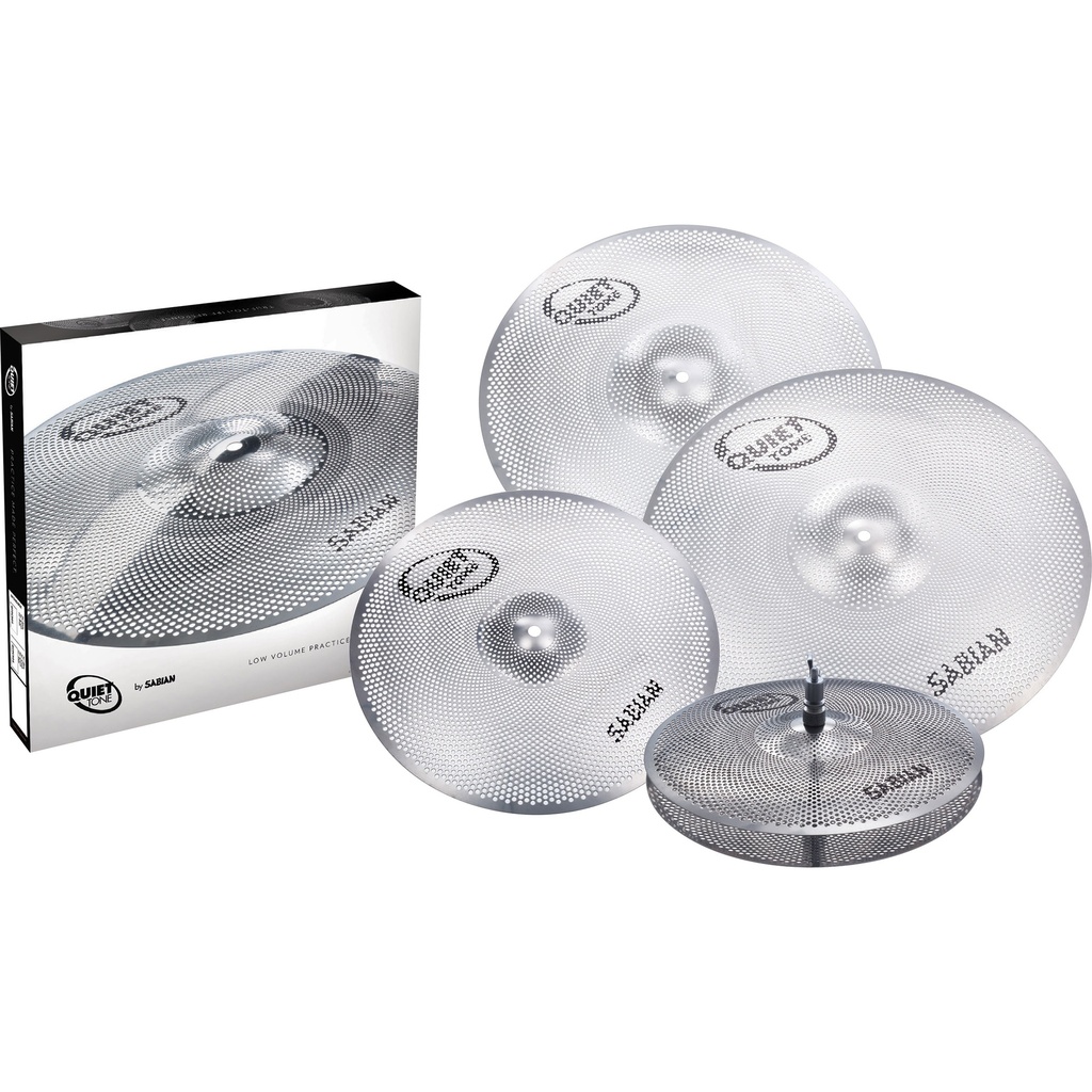 Sabian Quiet Tone 4-Piece Practice Cymbal Box Set (HH 2 Cr Ri)