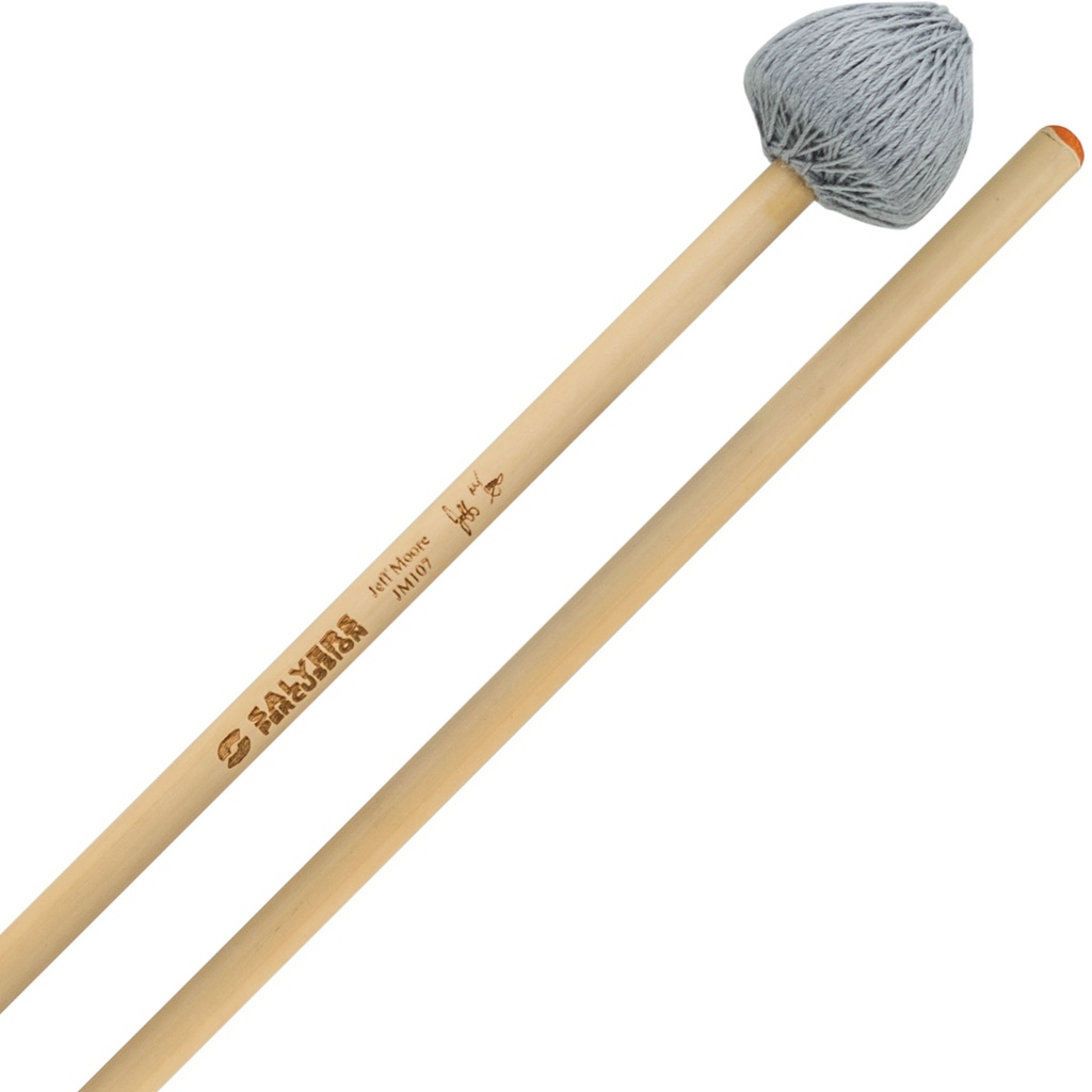 Salyers Percussion Jeff Moore Medium Hard Vibraphone Mallets w/ Rattan Handles